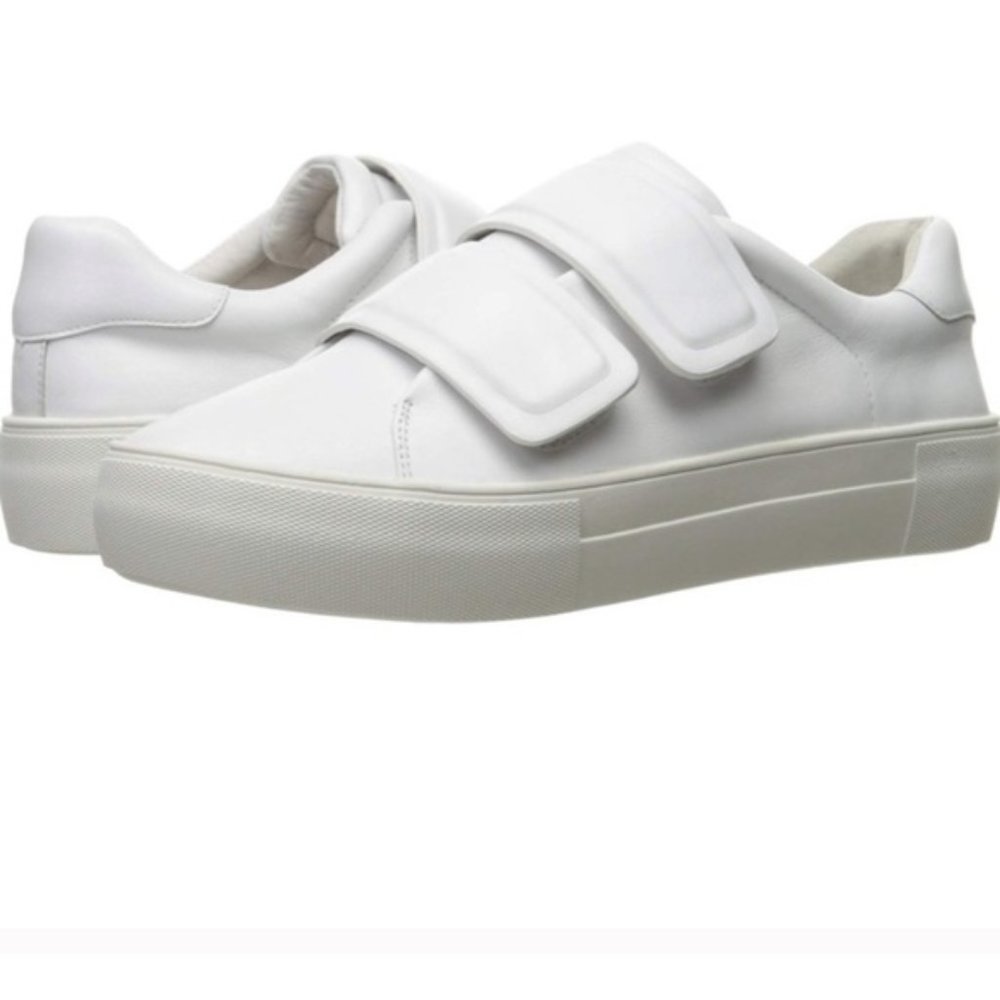 J/Slides White Velcro Adelynn Sneakers